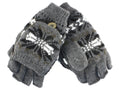 Sakkas Insulated Knit Fingerless Mitten Gloves
