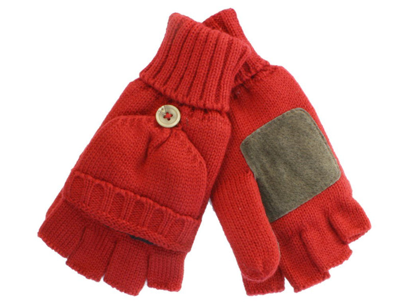 Sakkas Insulated Knit Fingerless Mitten Gloves