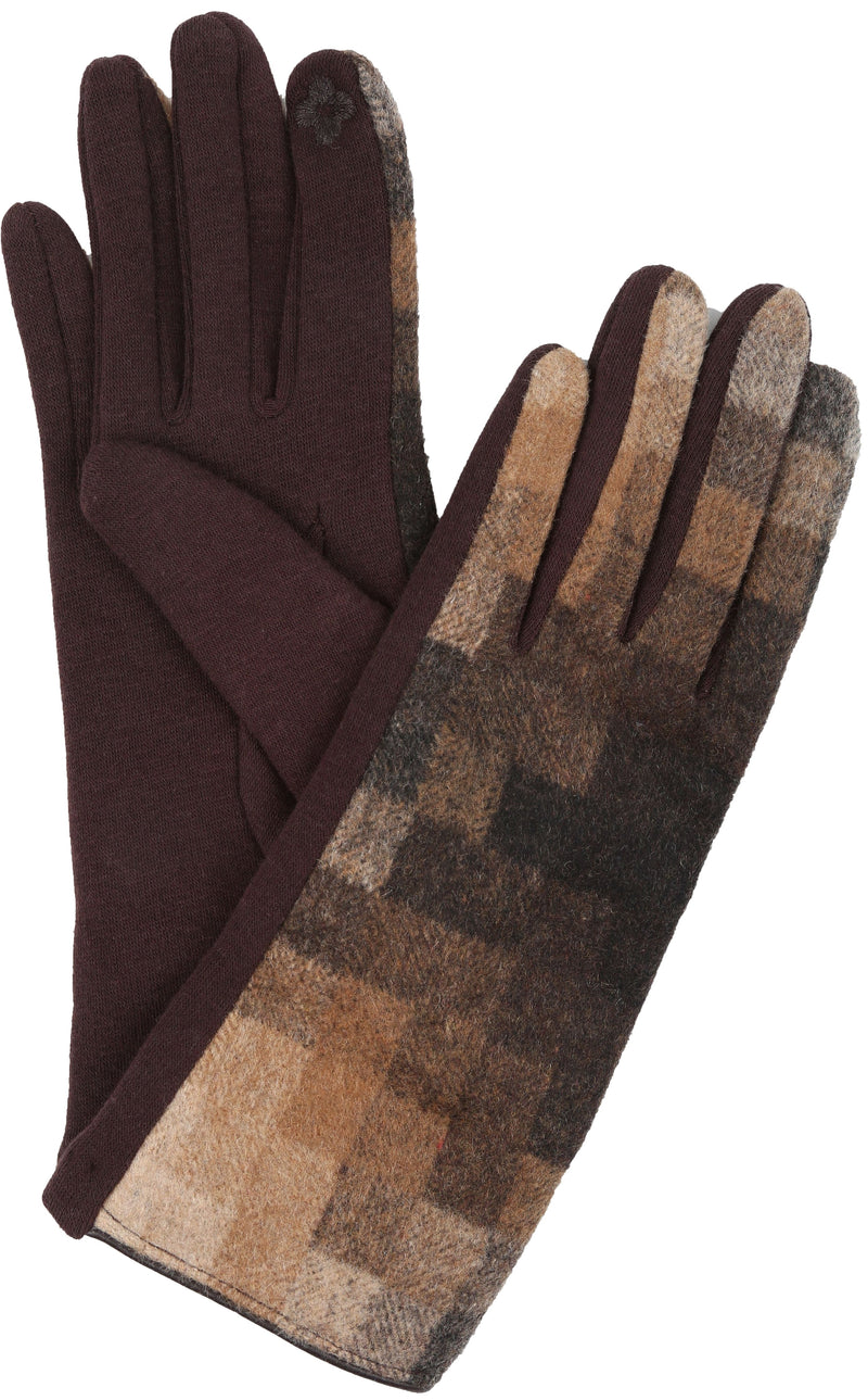 Sakkas Kade Pixel Ombre Multi Colored Patterned Warm Touch Screen Winter Gloves