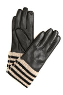 Sakkas Oda Warm Striped Wool Cuff Winter Touch Screen Wrist Length Gloves