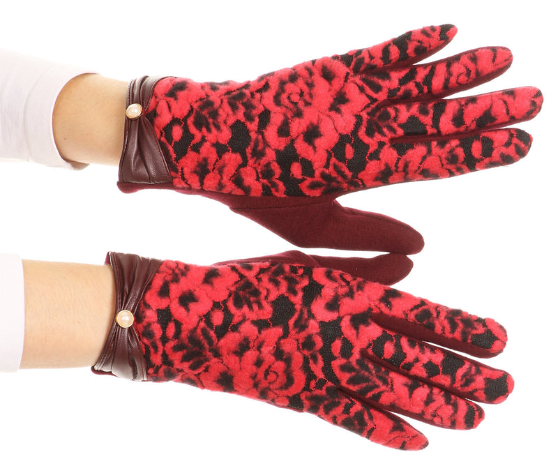 Sakkas Liya Classic Warm Driving Touch Screen Capable Stretch Gloves Fleece Lined