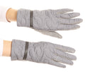 Sakkas Emie Quilted and Lace Super Soft Warm Driving Gloves Touch Screen Capable#color_17105-light/Grey