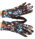Sakkas Emie Quilted and Lace Super Soft Warm Driving Gloves Touch Screen Capable#color_17107-Blue