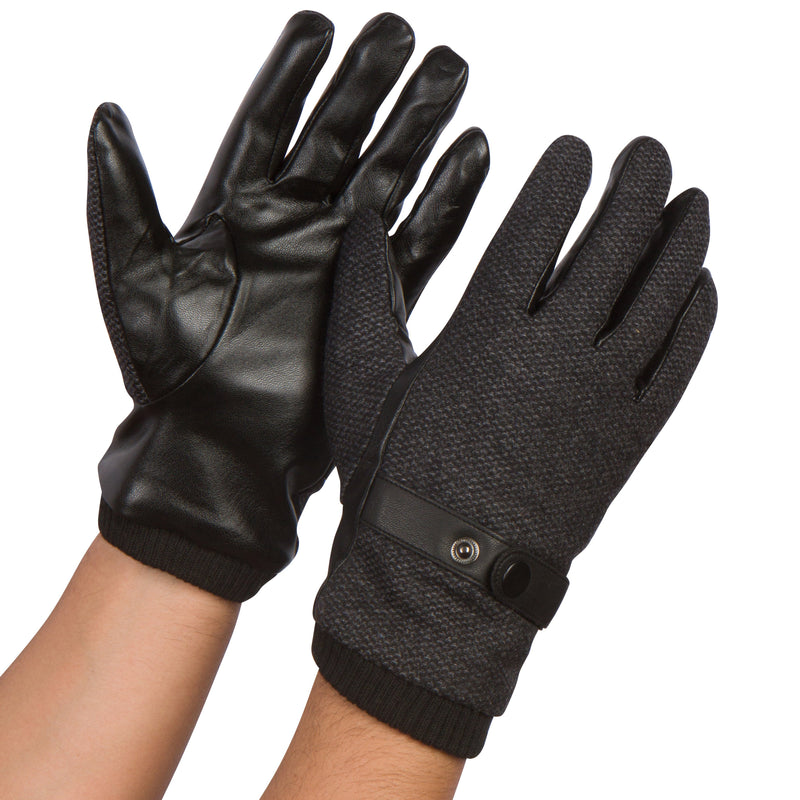 Sakkas Enes Warm Fleece Lined Driving Gloves Vegan  Minimal Commute Casual