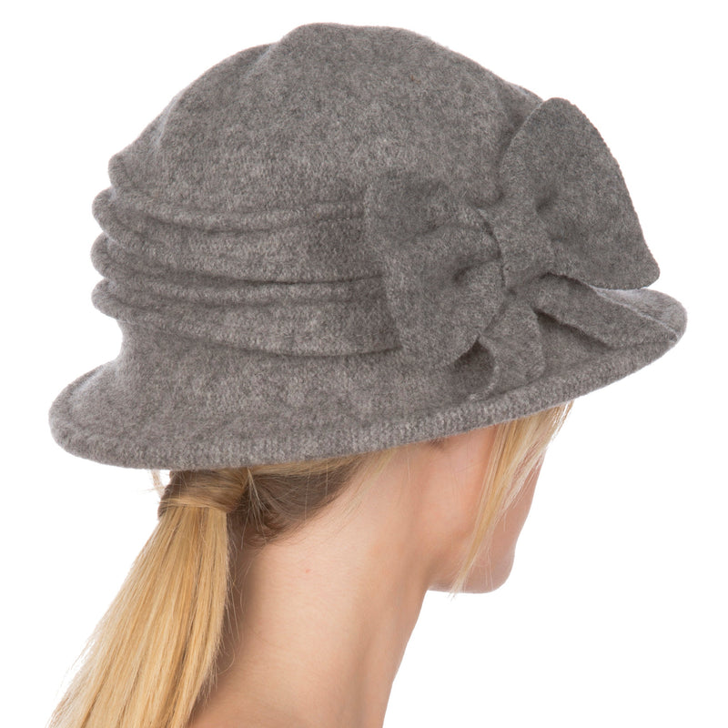 Sakkas Loren Bow Wool Hat