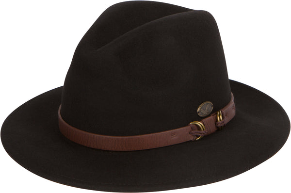 Sakkas Grant Western Style Wide Brim Wool Fedora