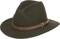 Sakkas Grant Western Style Wide Brim Wool Fedora