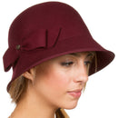 Sakkas May Chapeau cloche en laine style vintage
