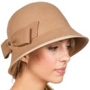 Sakkas May Chapeau cloche en laine style vintage