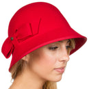 Sakkas May Chapeau cloche en laine style vintage