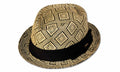Sakkas Diamond Two Tone Straw Fedora