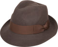 Sakkas Clark Grosgrain Bow Wool Trilby Fedora