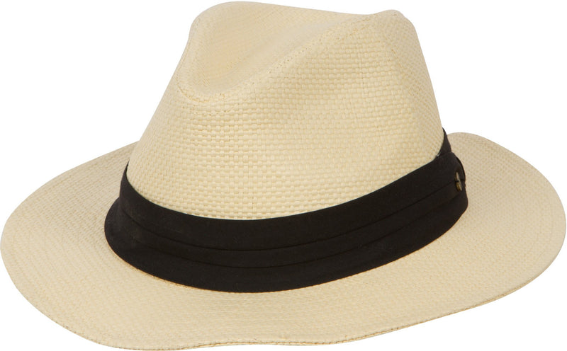 Sakkas Hemingway Panama Fedora Straw Hat