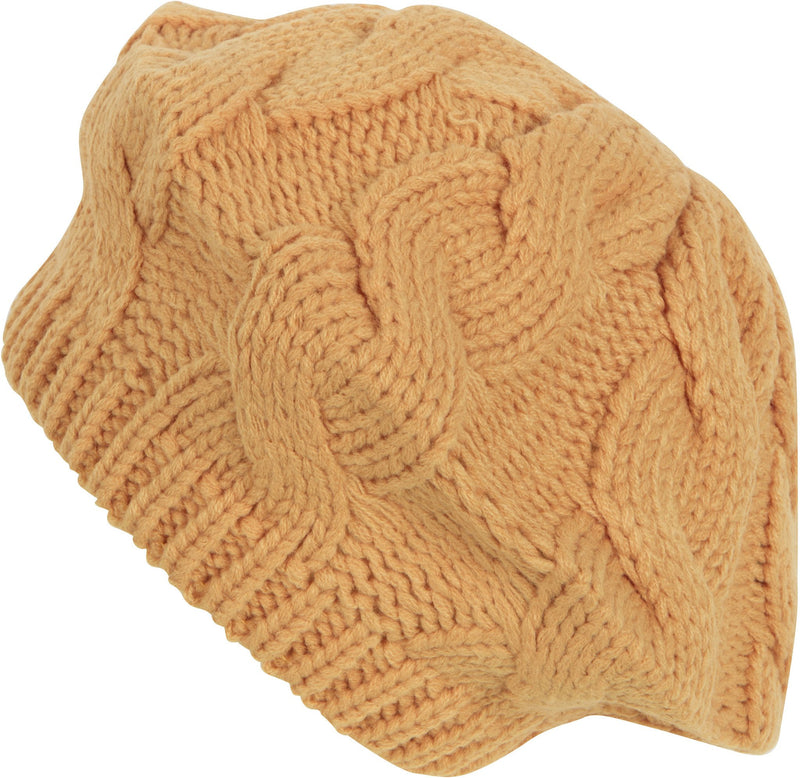 Sakkas Cable Knitted Light Slouch Fashion Beanie /Beret /Winter Hat