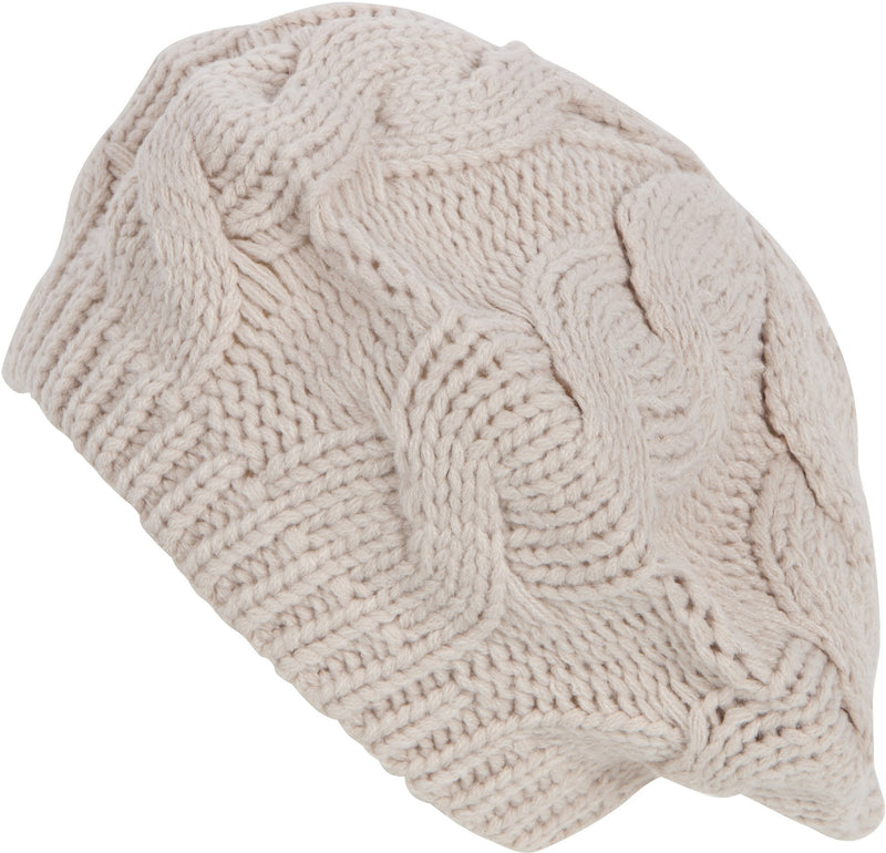 Sakkas Cable Knitted Light Slouch Fashion Beanie /Beret /Winter Hat