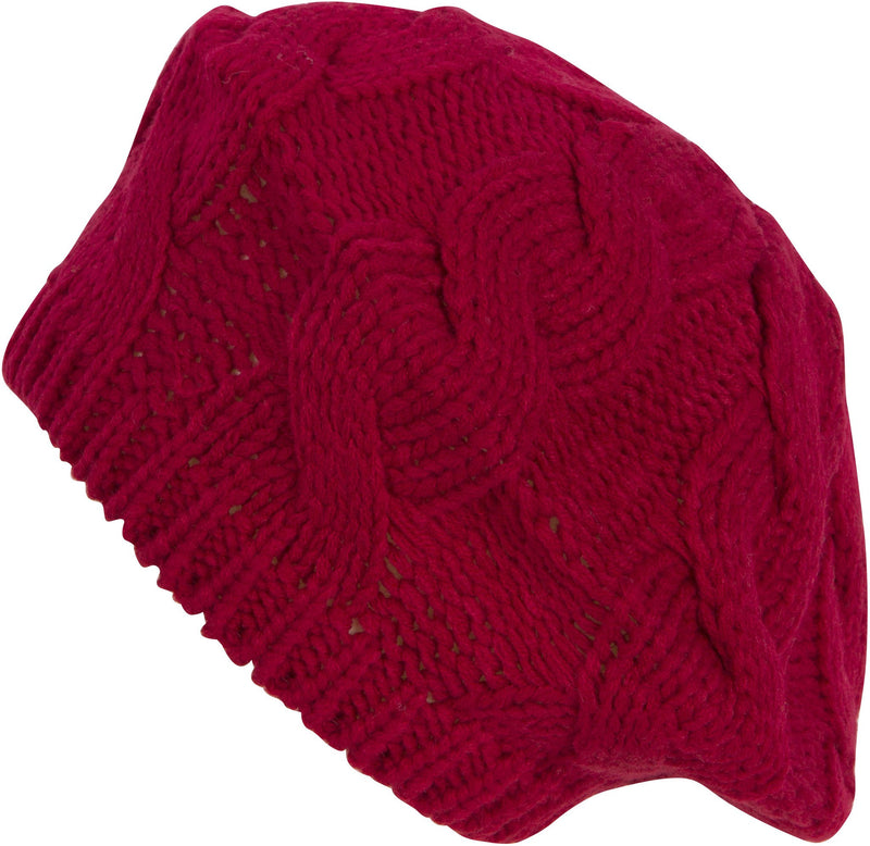 Sakkas Cable Knitted Light Slouch Fashion Beanie /Beret /Winter Hat