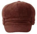 Sakkas Womens Wool Blend Newsboy / Cabbie Winter Hat / Cap with Buttoned Detail