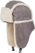 Sakkas Unisex Faux Fur Lined Trooper Hat