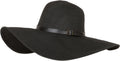 Sakkas Women's Western Style UPF 50+ Wide Brim Straw Hat