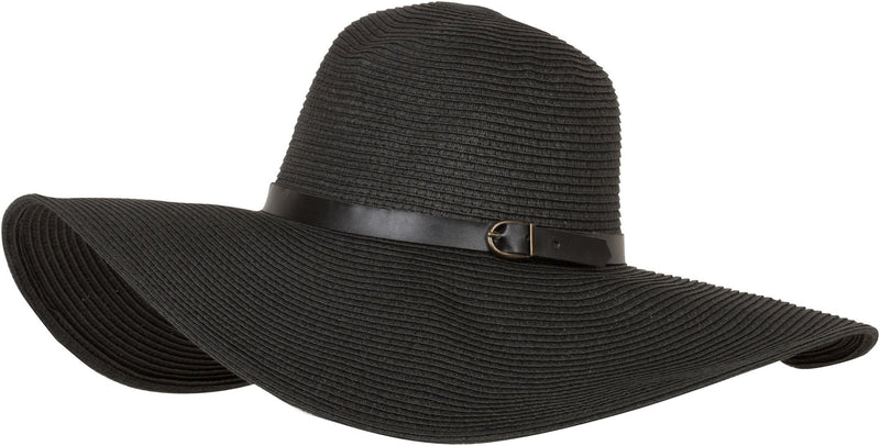Sakkas Women's Western Style UPF 50+ Wide Brim Straw Hat