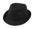 Sakkas Lola Wool Blend Trilby Fedora#color_Black