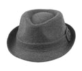 Sakkas Lola Wool Blend Trilby Fedora#color_Charcoal