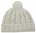 Sakkas Pom Pom Cable Knit Cuffed Winter Beanie/ Hat/ Cap ( 8 Colors )#color_Cream