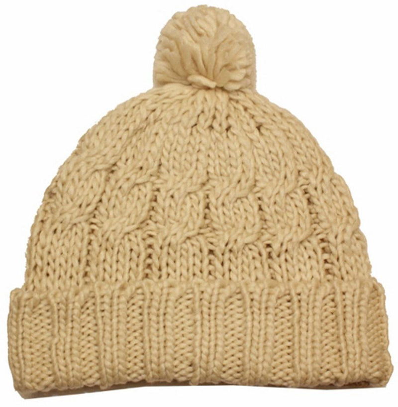 Sakkas Pom Pom Cable Knit Cuffed Winter Beanie/ Hat/ Cap ( 8 Colors )