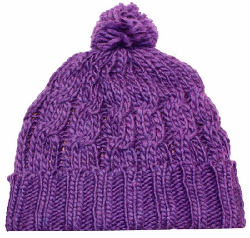 Sakkas Pom Pom Cable Knit Cuffed Winter Beanie/ Hat/ Cap ( 8 Colors )