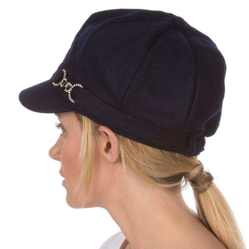 Sakkas Jessica Unisex Wool Newsboy Cabbie Hat
