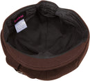 Sakkas Sasha Wool Newsboy Cabbie Hat with Button Flower