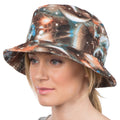Sakkas Gemma Colorful Design Cloche Bucket Bell Summer Hat #color_Brown