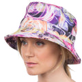Sakkas Gemma Colorful Design Cloche Bucket Bell Summer Hat #color_Pink