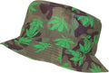 Sakkas Gemma Colorful Design Cloche Bucket Bell Summer Hat #color_CamoWithLeaf