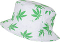 Sakkas Gemma Colorful Design Cloche Bucket Bell Summer Hat #color_WhiteWithLeaf