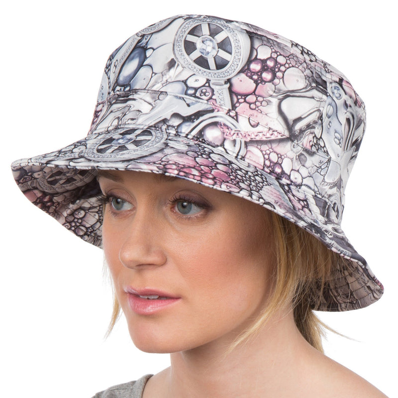 Sakkas Gemma Colorful Design Cloche Bucket Bell Summer Hat