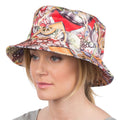 Sakkas Gemma Colorful Design Cloche Bucket Bell Summer Hat #color_Red/Purple