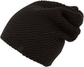 Sakkas Honeycomb Over-Sized Loose Knit Slouch Beanie #color_Black