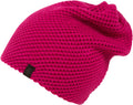 Sakkas Honeycomb Over-Sized Loose Knit Slouch Beanie #color_Fuchsia