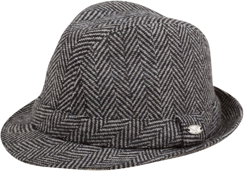 Sakkas Harry Classic Unisex Structured Wool Fedora Hat