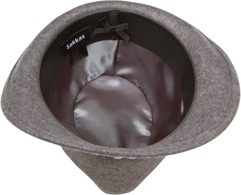 Sakkas Clint Braided Band Wool Trilby Fedora