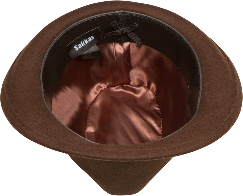 Sakkas Clint Braided Band Wool Trilby Fedora