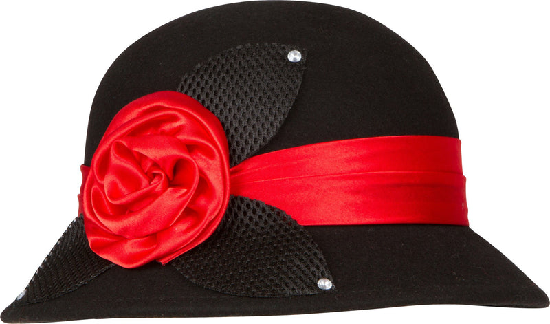 Sakkas Colette Vintage Style Wool Cloche Hat