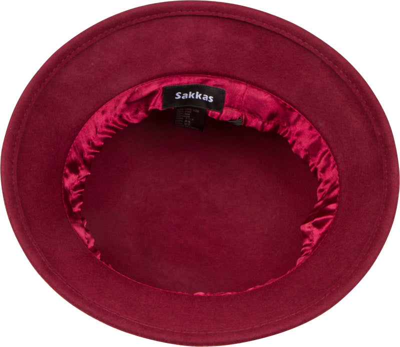 Sakkas Colette Vintage Style Wool Cloche Hat