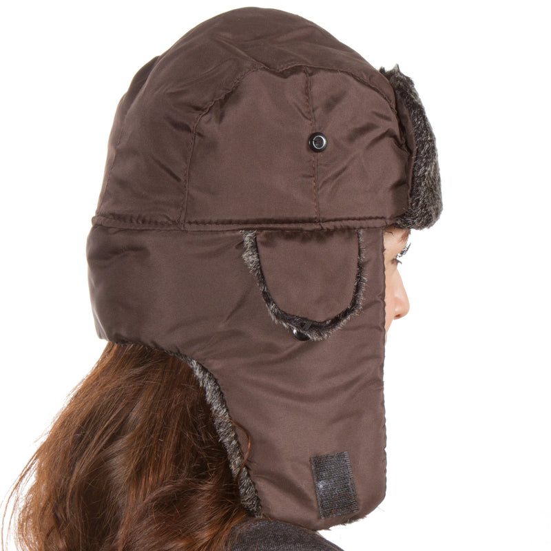 Sakkas Charlie Unisex Faux Fur Nylon Trooper Hat