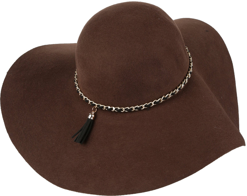Sakkas Liuliu Wide Vintage Style Floppy Hat Removable Interchangeable Bow Ribbon