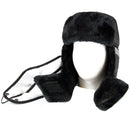 Sakkas Dab Unisex Faux Fur Chin Strap Removable Face Mask Winter Cold Trooper Hat