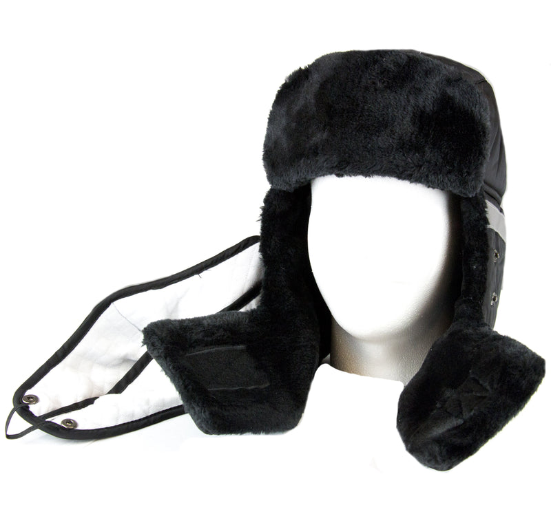 Sakkas Dab Unisex Faux Fur Chin Strap Removable Face Mask Winter Cold Trooper Hat