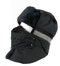Sakkas Dab Unisex Faux Fur Chin Strap Removable Face Mask Winter Cold Trooper Hat#color_4-Black