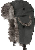 Sakkas Morgan Unisex Faux Fur Trooper Hat#color_Grey
